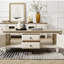 Table basse de style américain avec rangement rétro-107735431