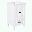 Meuble-lavabo blanc avec lavabo 20 po
