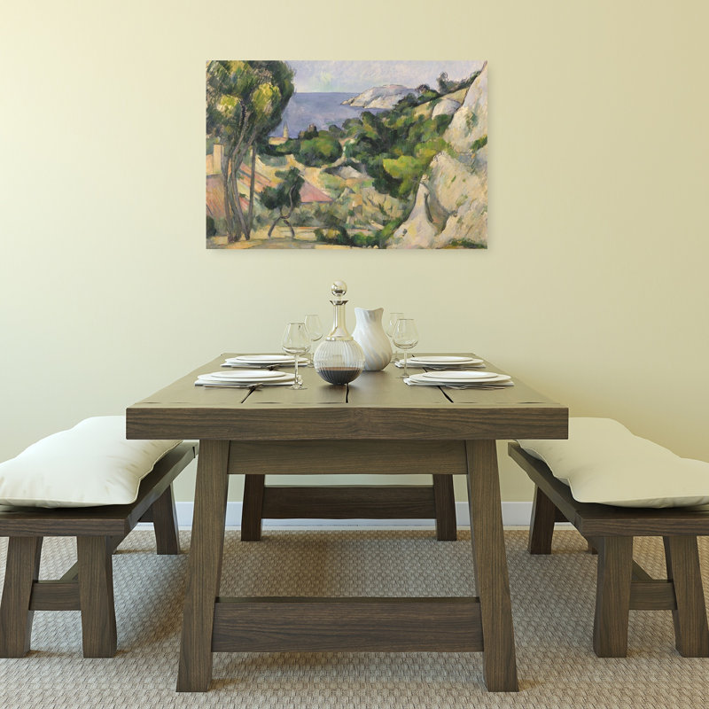 Lestaque, 1879-83 Abstract Contemporary Coastal Landscape Wall Art Print, H 24 po x l 36 po
