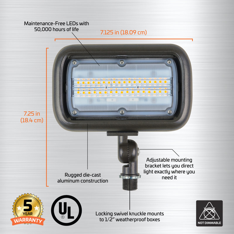Integrated LED Metal Flood Light