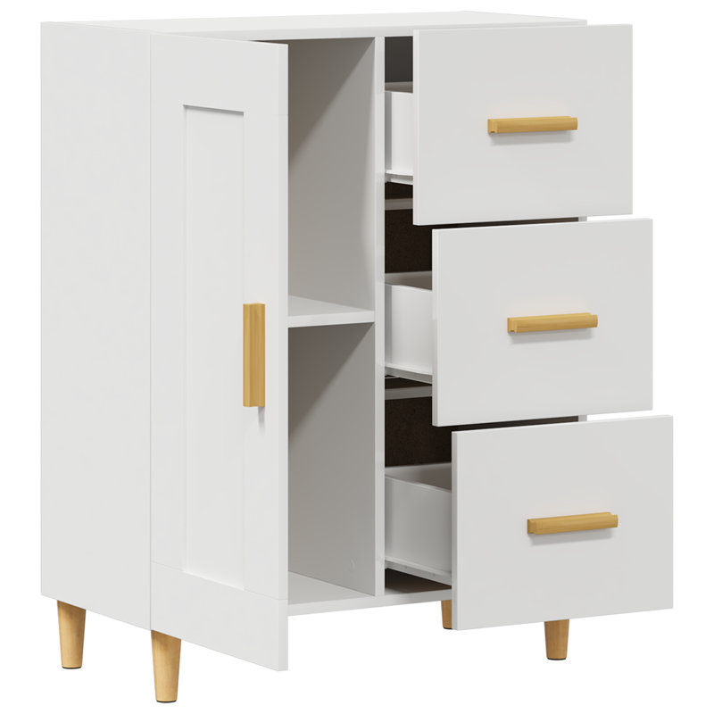 Smeltzer 69.5cm Sideboard, White 1