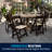 Prompton Wood Folding Chair with Vinyl Padded Seat-169460307