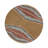 Birchel Glass Beaded Abstract Round Placemat-512386208