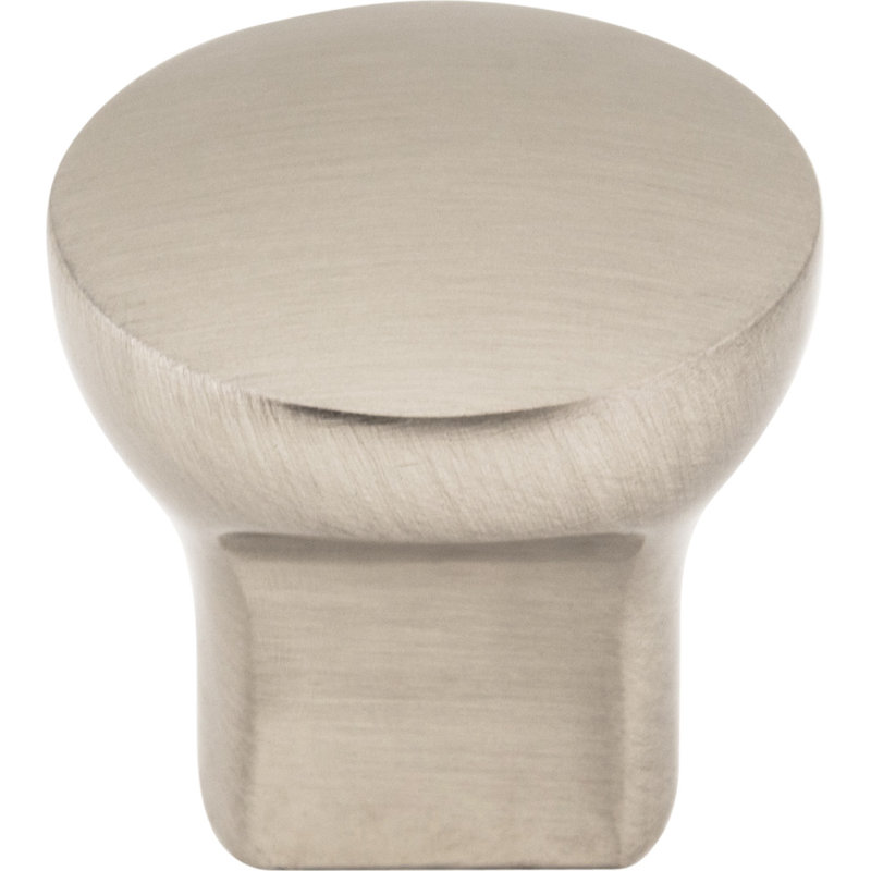 Brenton 1" Diameter Mushroom Knob, Satin Nickel