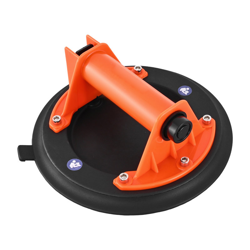 Pro-Grade 8-Inch Heavy Duty Vacuum Glass Lifter with Ergonomic Handle - 400 lbs Capacity Tile Suction Cup Tool for Granite, Windows & Drywall Installation