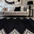 Geometric Pattern Shag Rug – Anthracite Dark Gray – Medium Pile, Stylish & Soft-886570598