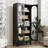 75"H Tall Display Cabinet with Glass Doors and 4 Adjustable Shelves-478878576