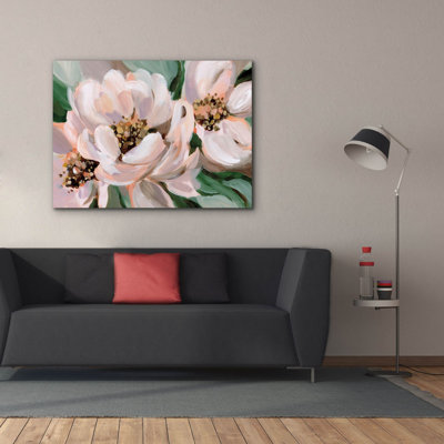 Art mural sur toile «Blush Peony» par Katrina Pete