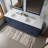 Double Bath Vanity with Carrara Marble Top-110822255