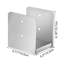 Taille de la base intérieure de la colonne à distance 5,71 po x 5,2 po (utilisation pour 6 po x 6 po) en acier inoxydable 316