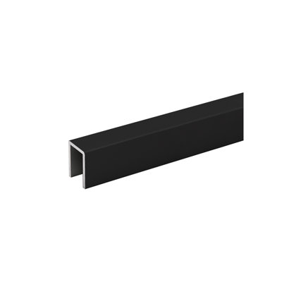 FHC CRU1SKMB 1 "x 1-5 / 16" trousse d'échantillon de rail de 12 po de long - noir mat