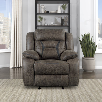 37.5" Wide Manual Glider Recliner by Latitude Run
