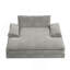 Double chaise longue surdimensionnée rembourrée avec accoudoirs larges pour les salons, les appartements-1214894047