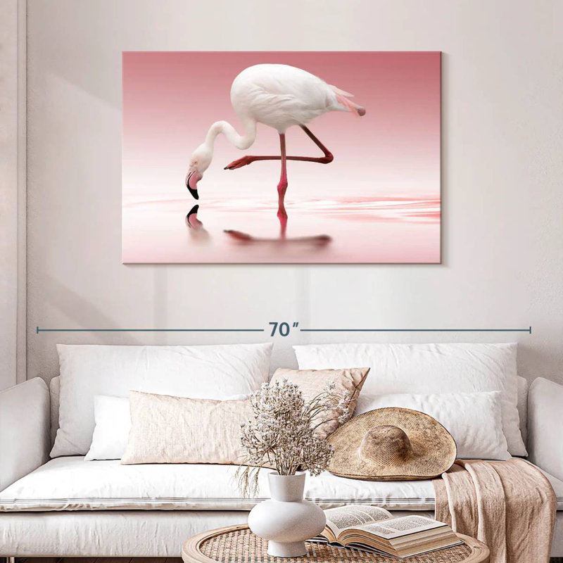 Brampt Bent Flamingo, 30" H x 45" W