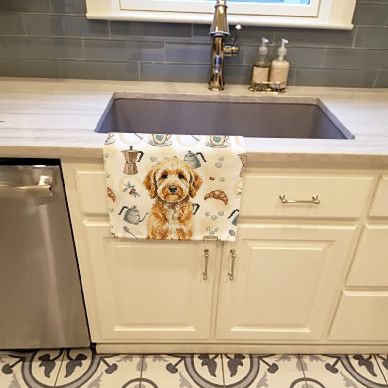 Serviette de cuisine Coffee Bar, Goldendoodle