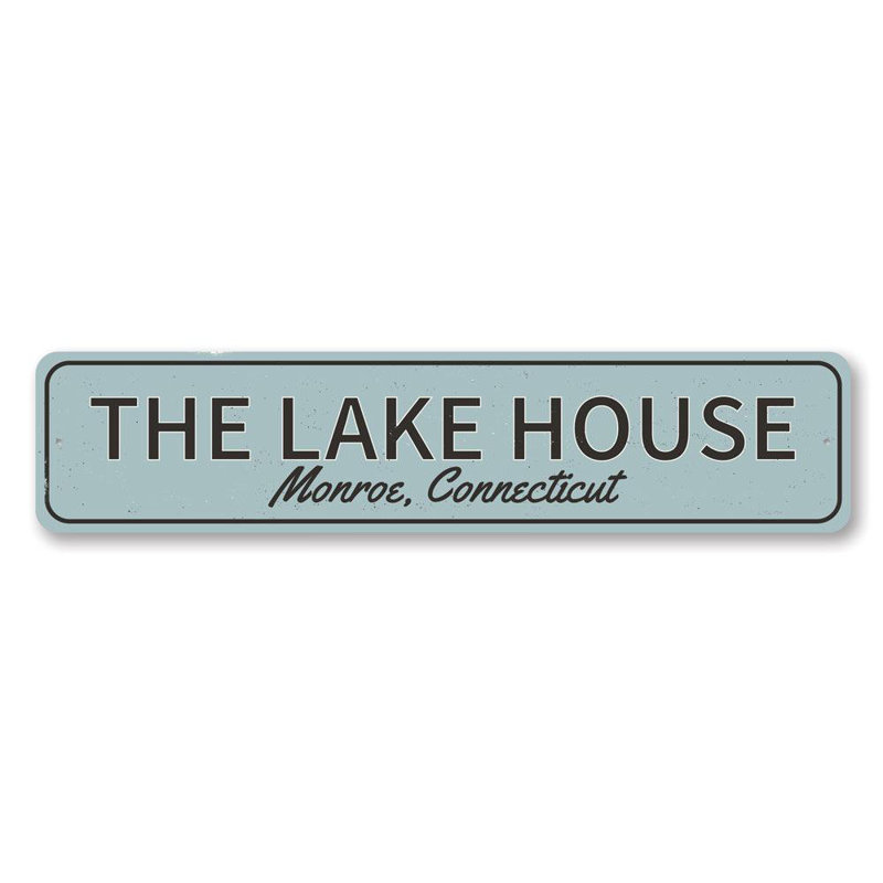 Panneau en aluminium The Lake House, H 4 po x l 18 po x P 0,04 po