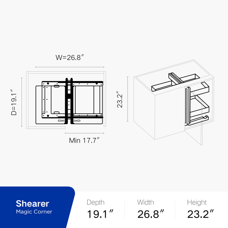 Rangement de coin HIGOLD Shearer