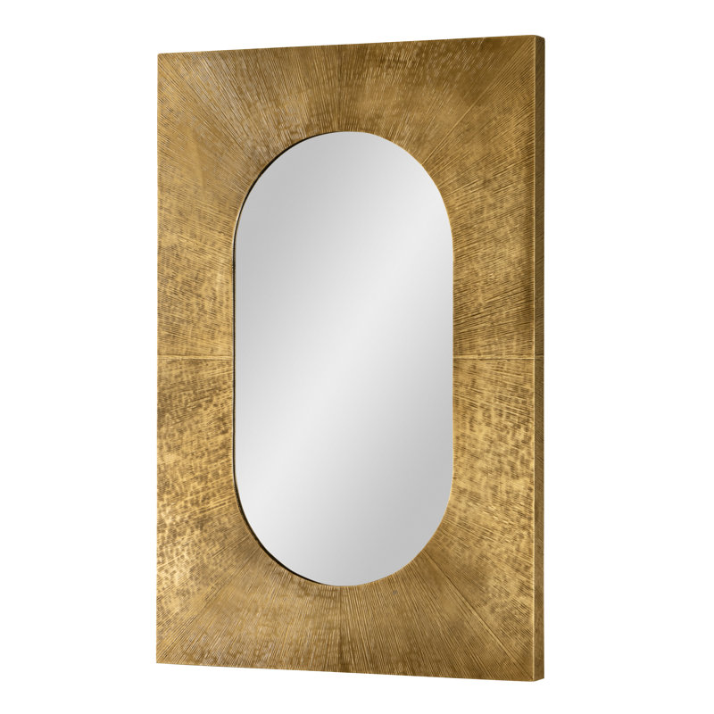 Shae Rectangle Metal Wall Mirror