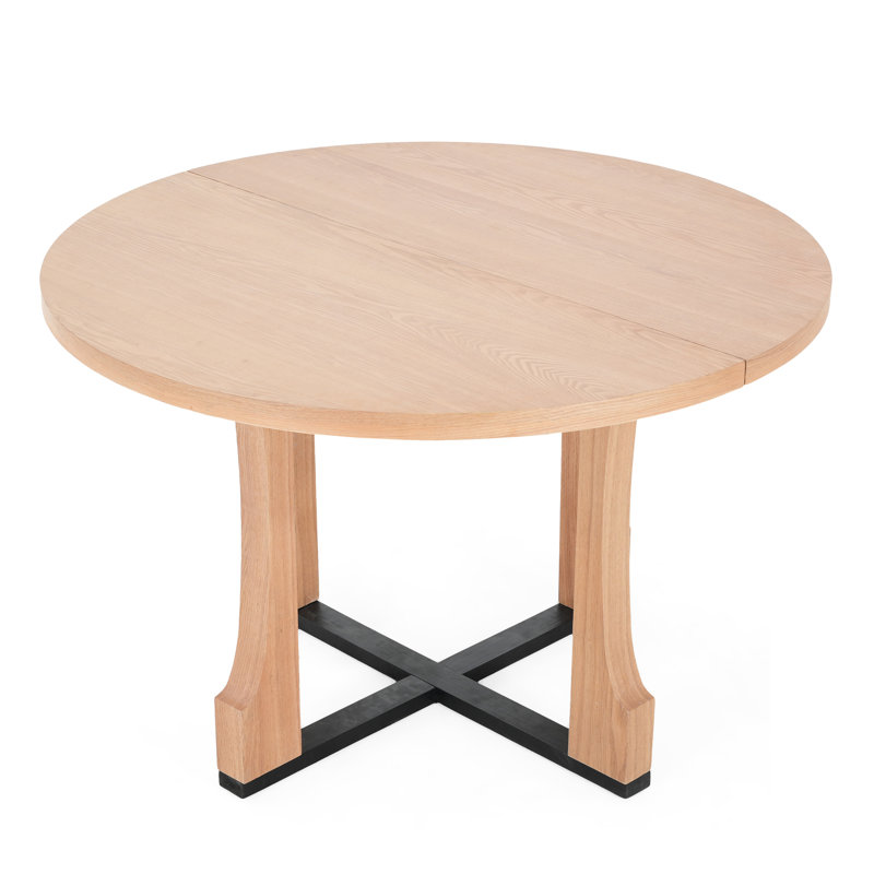 Table de salle à manger 48 "pour espaces confortables - 4 places, bois massif Scratch et, assemblage simple, attrait dans les petites cuisines idéales appartements, entretien facile, charme rétro