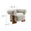 Chaise d'appoint Jace Boucle à River Rock