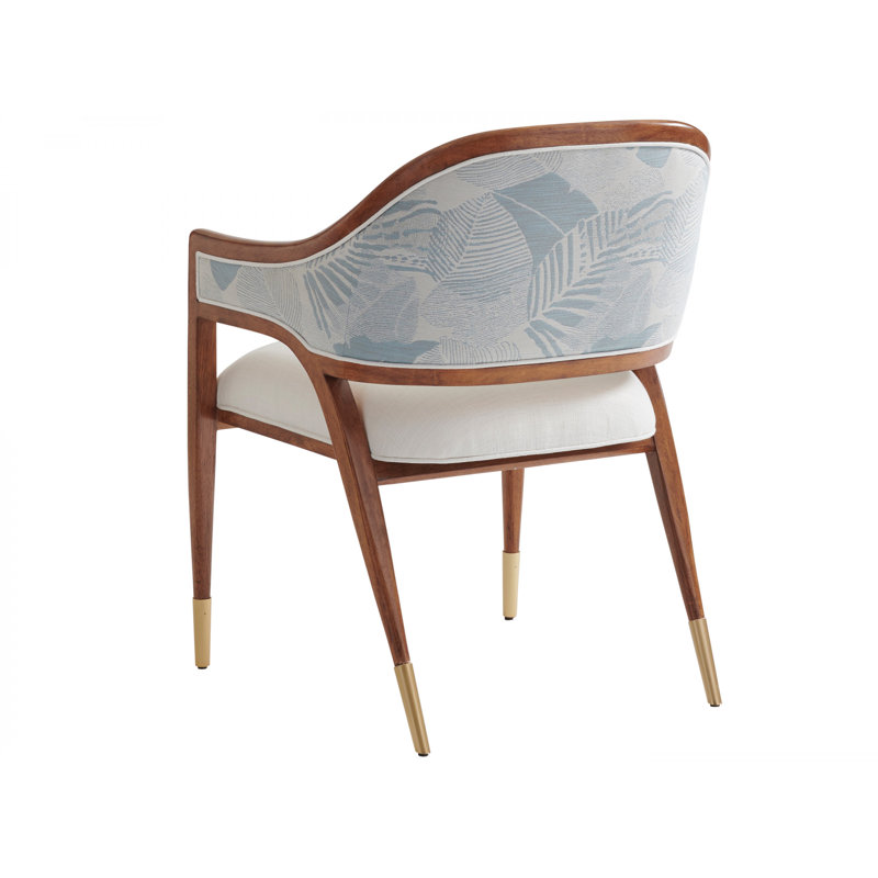 Fauteuil rembourré Palm Desert Jameson, Bleu / beige / brun