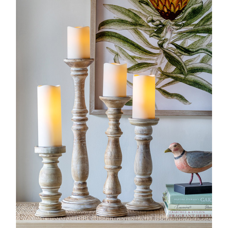 Porte-pilier en bois Estelle, 12 po
