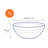 Gigogne Tempered Glass 9 Piece Nested Mixing Bowl Set