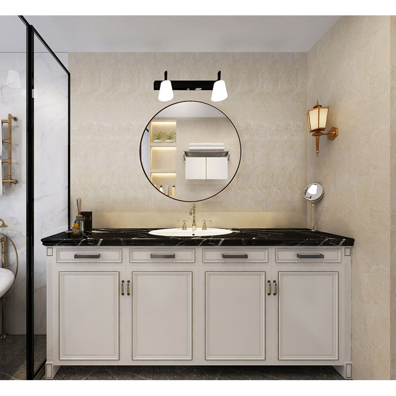 Miroir de salle de bain Morelock, Or, 36 po x 24 po