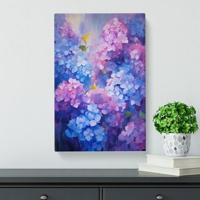 Hydrangea Modern - Wrapped Canvas