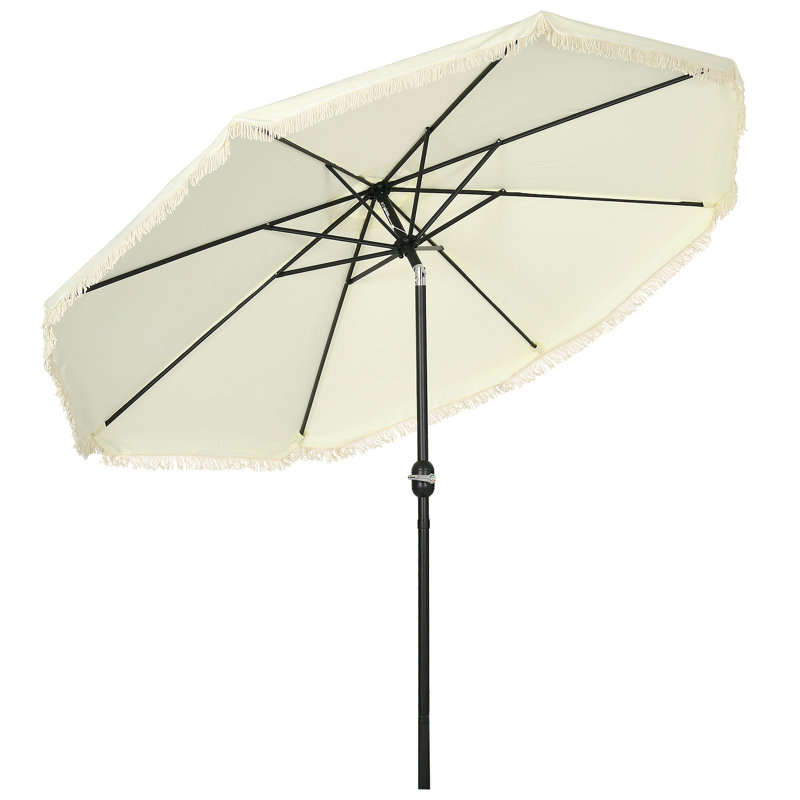 Parasol Jaylianie, Crème / blanc