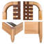 Woven Faux Leather Bed Queen