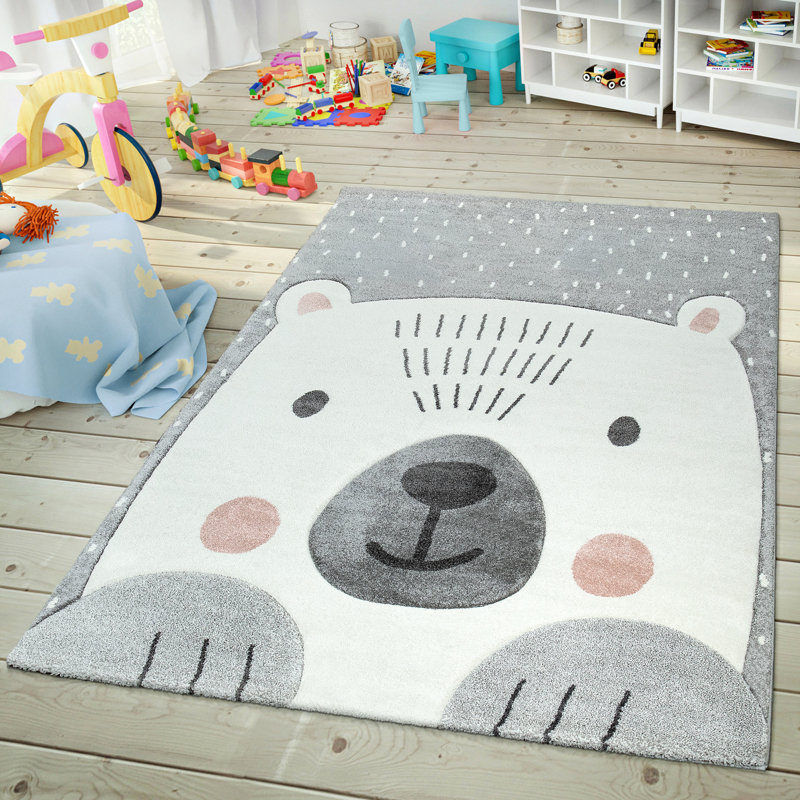 Bardfield Abstract Machine Woven Polypropylene Plastic Rug, Rectangle 6'7" x 9'6"