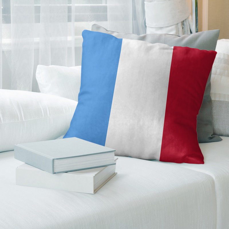  Coussin Football, 14 po x 14 po, Principal, Faux lin