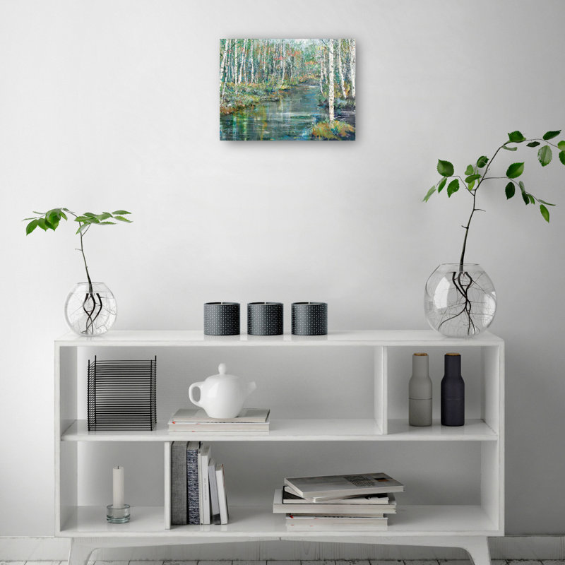 Streaming by Studio Arts Canvas Wall Art Print, 11" H x 14" W