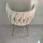 Chaise rembourrée en velours-1938709266