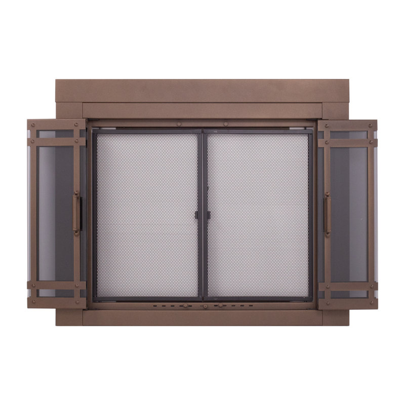 Northstate Bifold Steel Fireplace Door, 31" H x 37.5" W x 0.95" D