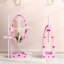 AIYAPLAY Kids Full Length Mirror with Storage Shelf, Pink