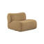 Chaise sans accoudoirs en tissu recyclé crème Chue-119402021