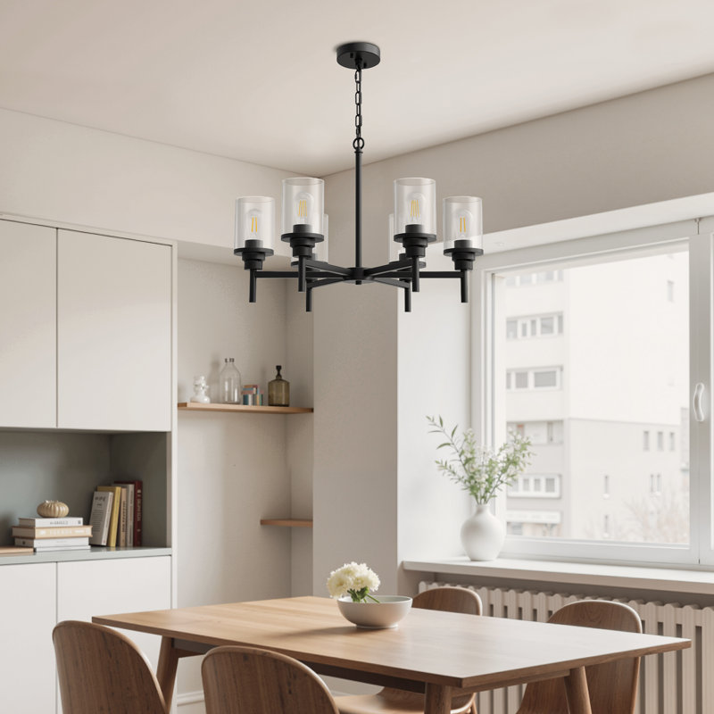 6 - Light Dimmable Kitchen Island Modern Chandelier