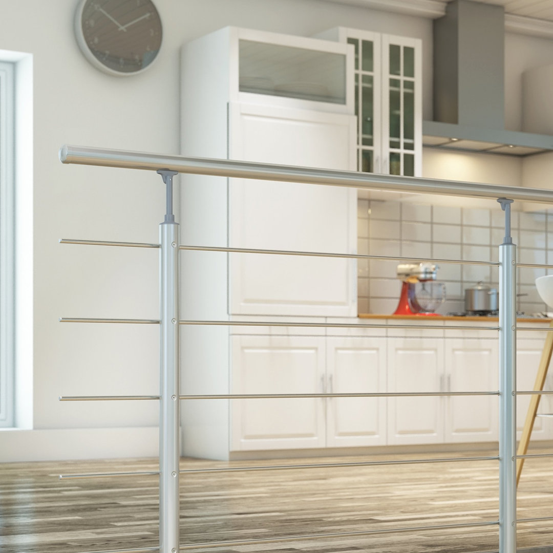 95cm H x 100cm D Aluminum Stair Banister