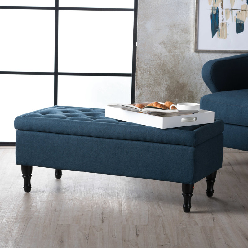 Rangement en bleu marine pour espaces de vie gris élégant - choix