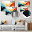 «Yellow Fractal Paint Wave Expression 2», art mural abstrait en métal MT134513-163741536