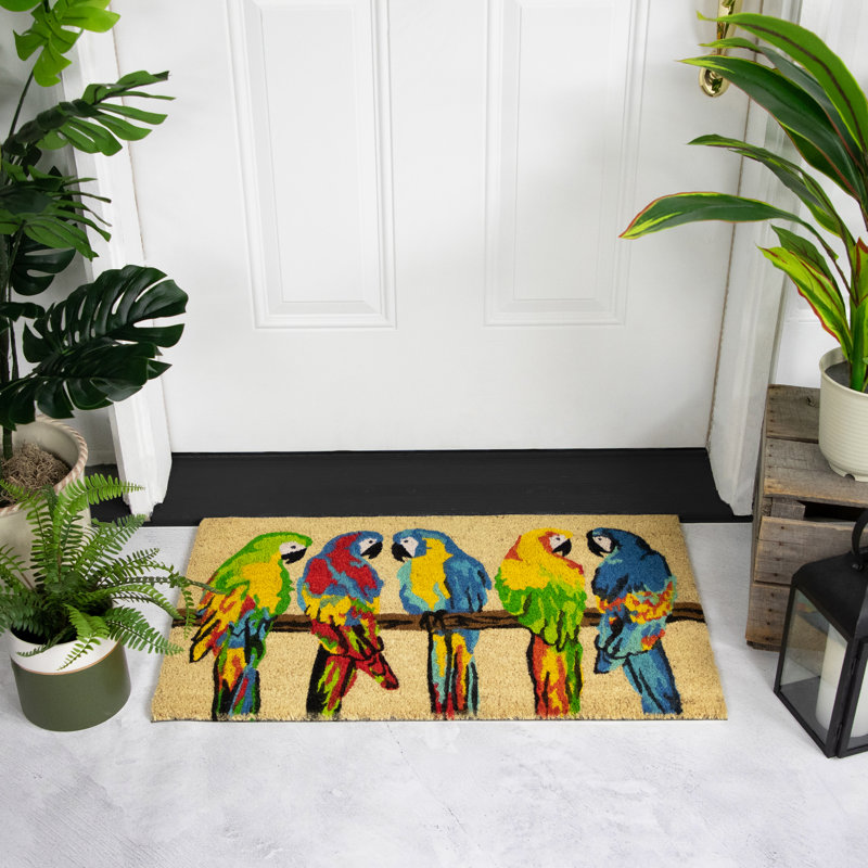 Paillasson d'extérieur 30 "x 18" Parrots
