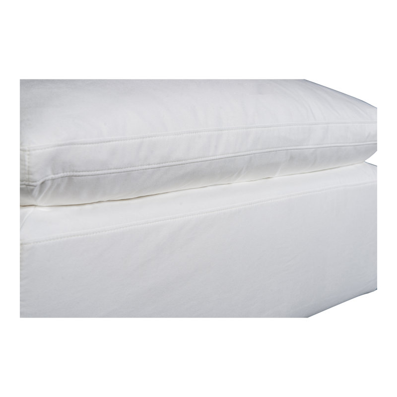 Repose-pieds en tissu Armand Performance, Blanc Livesmart® blanc