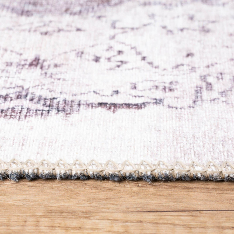 Premium Machine Washable Carpet, 4.6 x 6.2 Feet, 100% Polyester, 1850 g/m² | Pile Height: 0.2 Inches | Eco-Friendly Recycled Poly Cotton Underside | Perfect for Living Room, Bedroom, and High-Traffic Areas