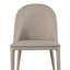 Ensemble de 2 chaises d'appoint Lenvik en similicuir brun avec dossier capitonné