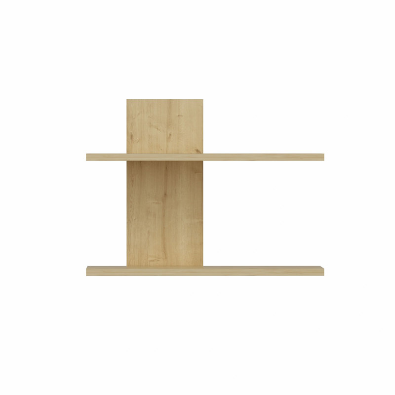 Concettino 2 Piece Floating Shelf, Oak