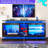 Modern Entertainment Centers With Led Lights, High Gloss Tv Cabinet W/Power Outlet, Storage Open Shelves-763559421-763559417