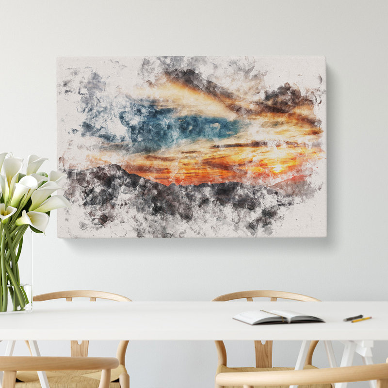 Sunset in Utah - Wrapped Canvas, 60cm H x 91cm W x 3cm D