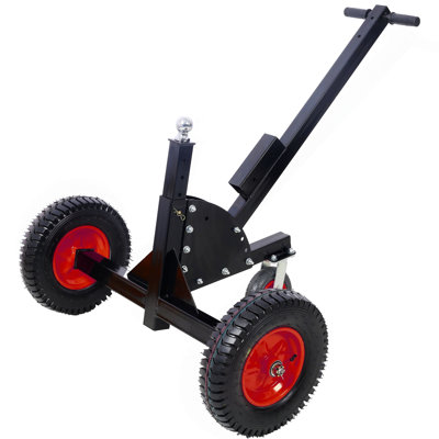 Capacité de charge du chariot 2-en-1 robuste de 1 500 lb, boule d'attelage de 2 po Mover Trailer, remorque de véhicule récréatif à hauteur réglable de 24 po à 35,4 po